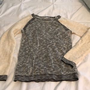 Loft Black & Cream Sweater